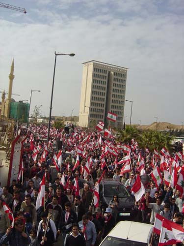 Beirut demonstration against Syrian occupation